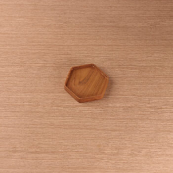 Hexa Coffee Tray Kayu Jati Kayukama Side View