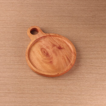 Medium Plate With Ears Kayu Mahoni Kayukama Side View