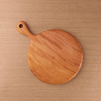 Pizza Tray 25cm Kayu Mahoni Kayukama Front View