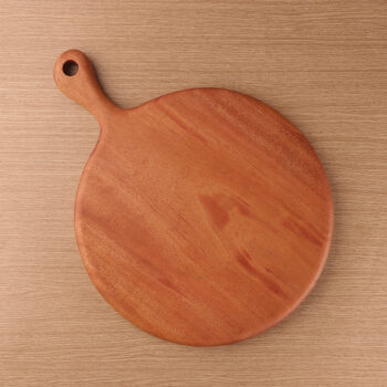 Pizza Tray 30cm Kayu Mahoni Kayukama Front View