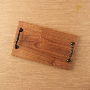 RENATA WOODEN TRAY FRONT VIEW KAYUKAMA