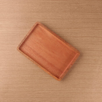 Recta Plate Kayu Mahoni Kayukama Front View