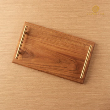 SERENA WOODEN TRAY FRONT VIEW KAYUKAMA
